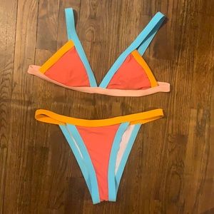 Colorblock Shein Bikini